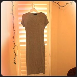 Gray midi Dress